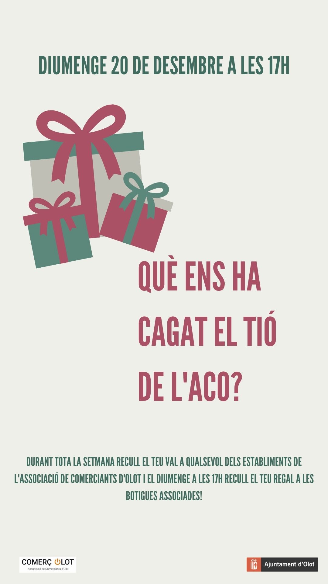 QUÈ ENS HA CAGAT EL TIÓ DE L'ACO?